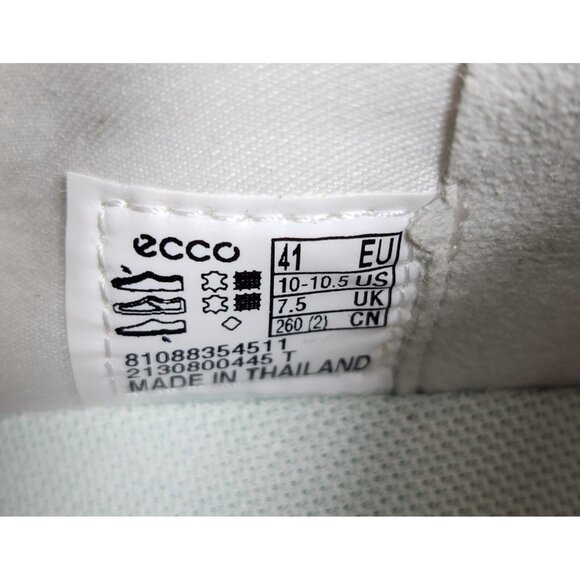 Ecco Womens Size 41 10-10.5 Silver White Elo Comfort Athletic Shoes Sneakers 358 - Picture 8 of 9